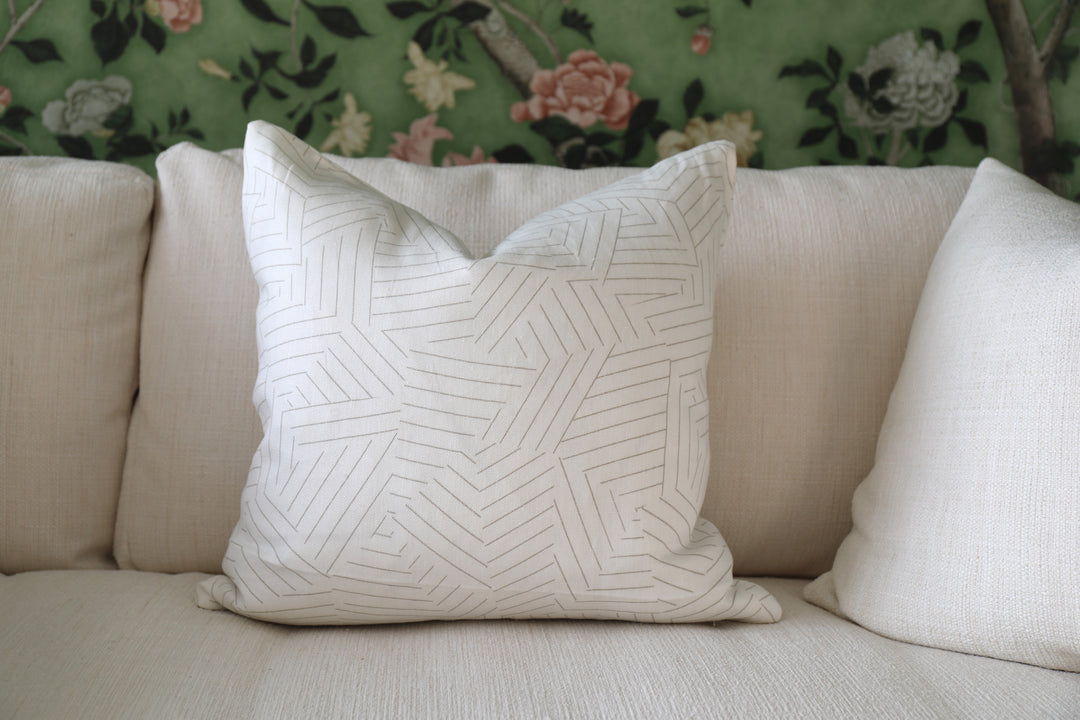 "Deconstructed Stripe" by Schumacher Pillow