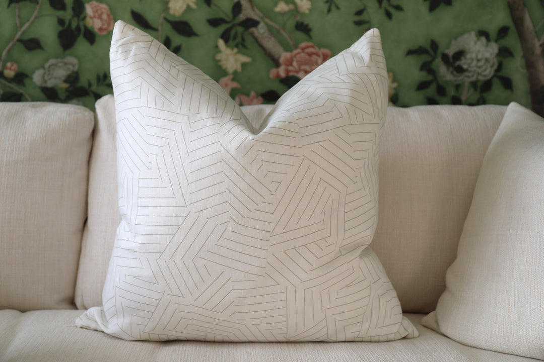 "Deconstructed Stripe" by Schumacher Pair of Pillows