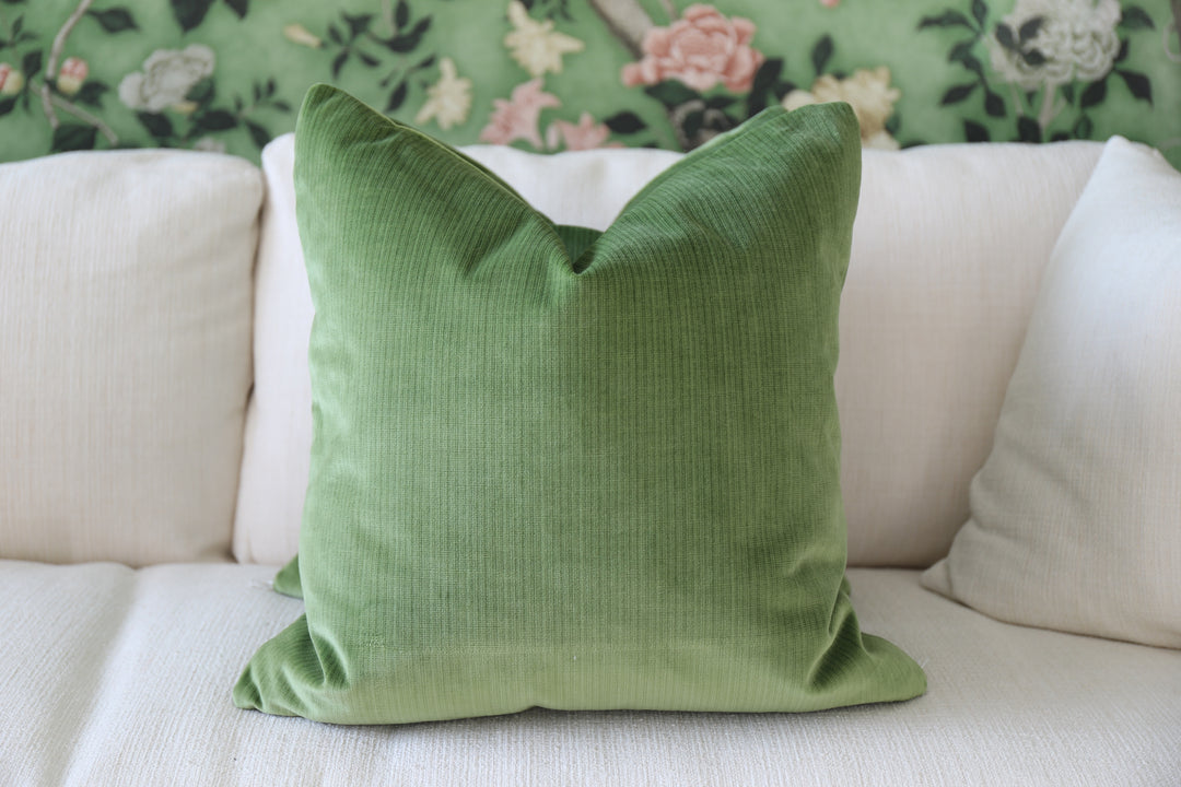 "Antique Strie Velvet" by Schumacher Pair of Pillows