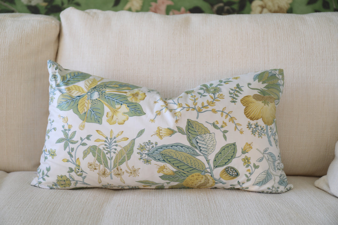 "Pomegranate Botanical" by Schumacher Lumbar Pillow
