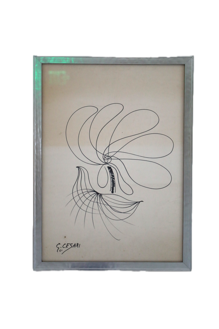 Georges Cessari Original Antique Figure Drawing (1923-1982)