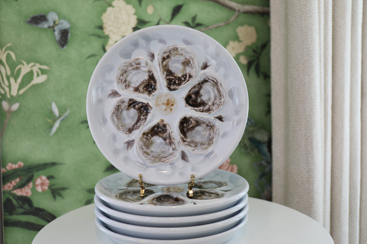 Antique Oyster Service for 10,  Saint Amand, c. 1930 France
