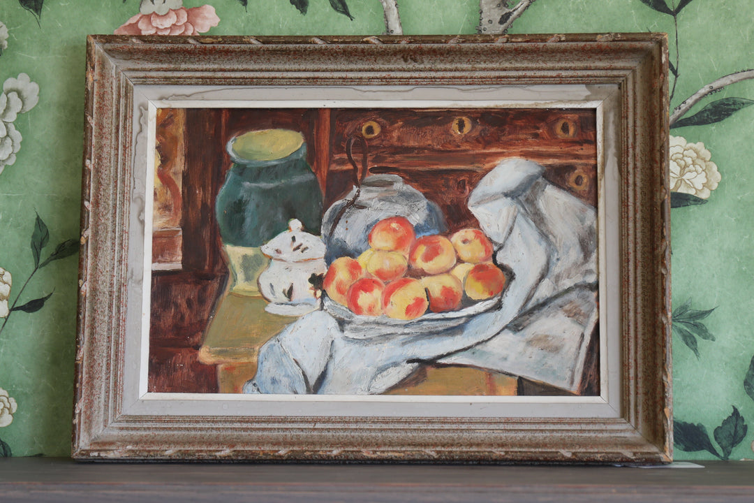 Apricot Still Life; Unsigned; France , Circa Mid 20th Century