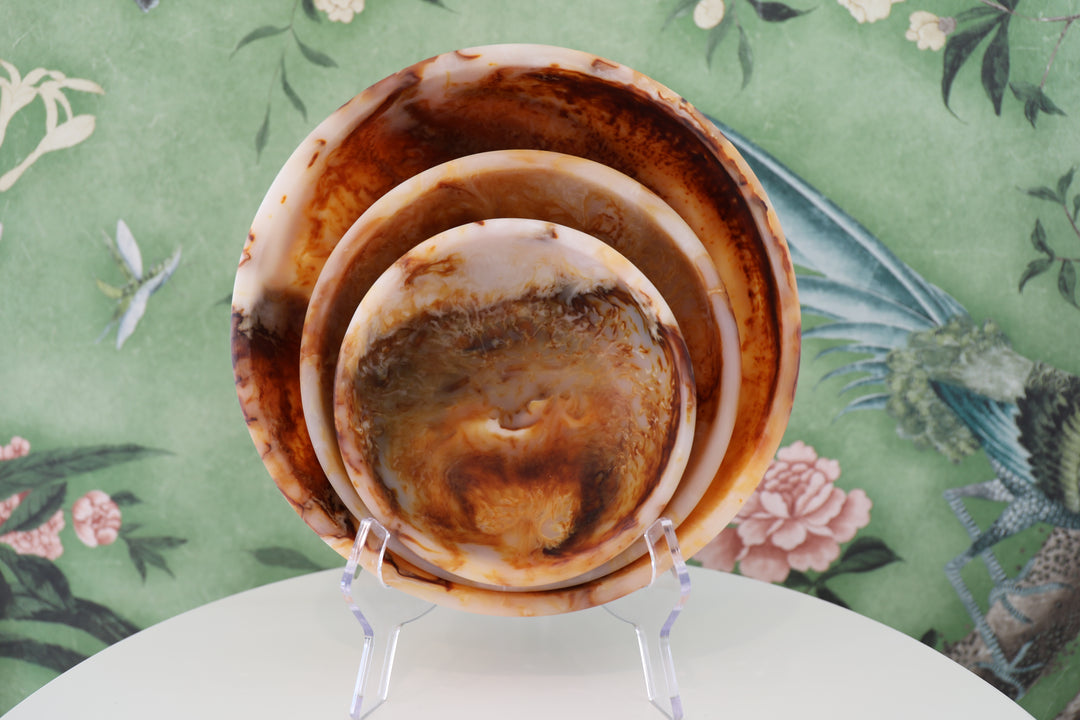 Serving Bowls - Set of 3 bowls - Hand-poured Resin