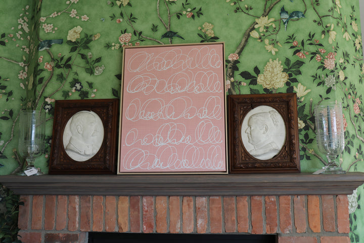 Pair of French Plaster Portrait Reliefs, Late 19th century (c. 1880–1900), France