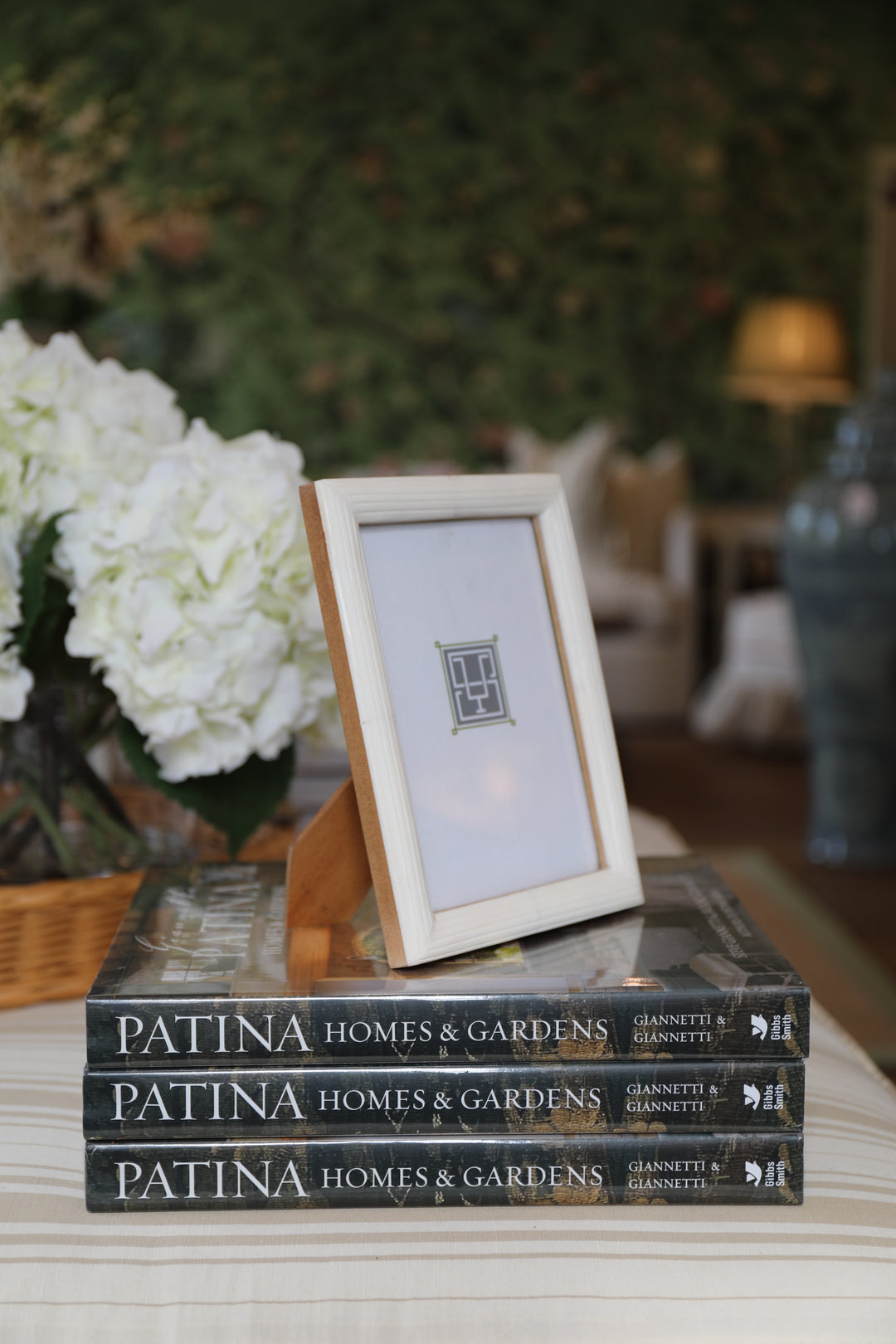 Palomar Etched White Bone Photo Frame - 5x7