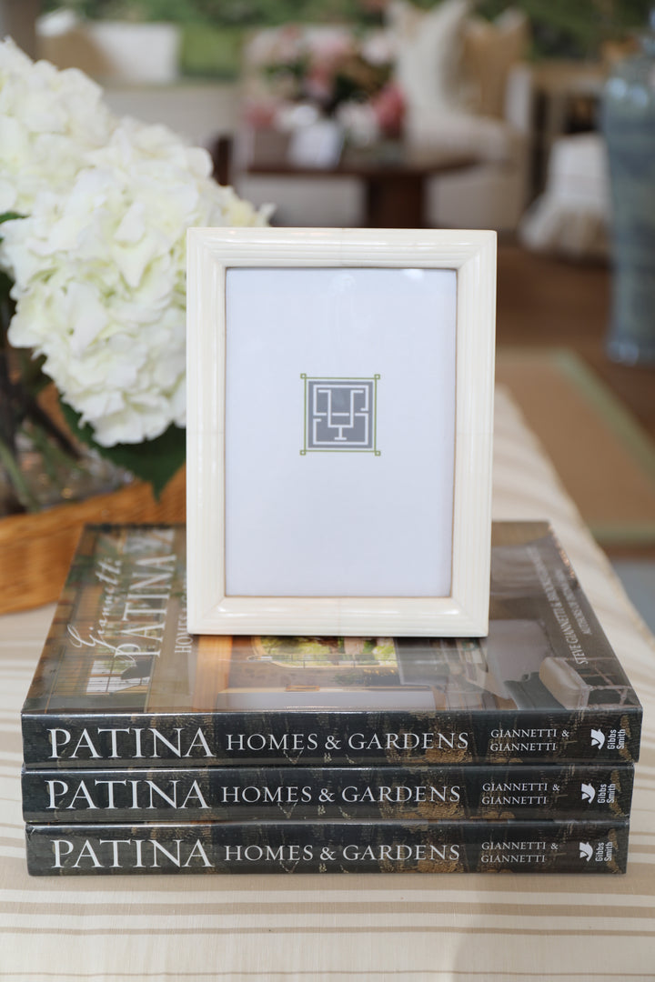 Palomar Etched White Bone Photo Frame - 5x7