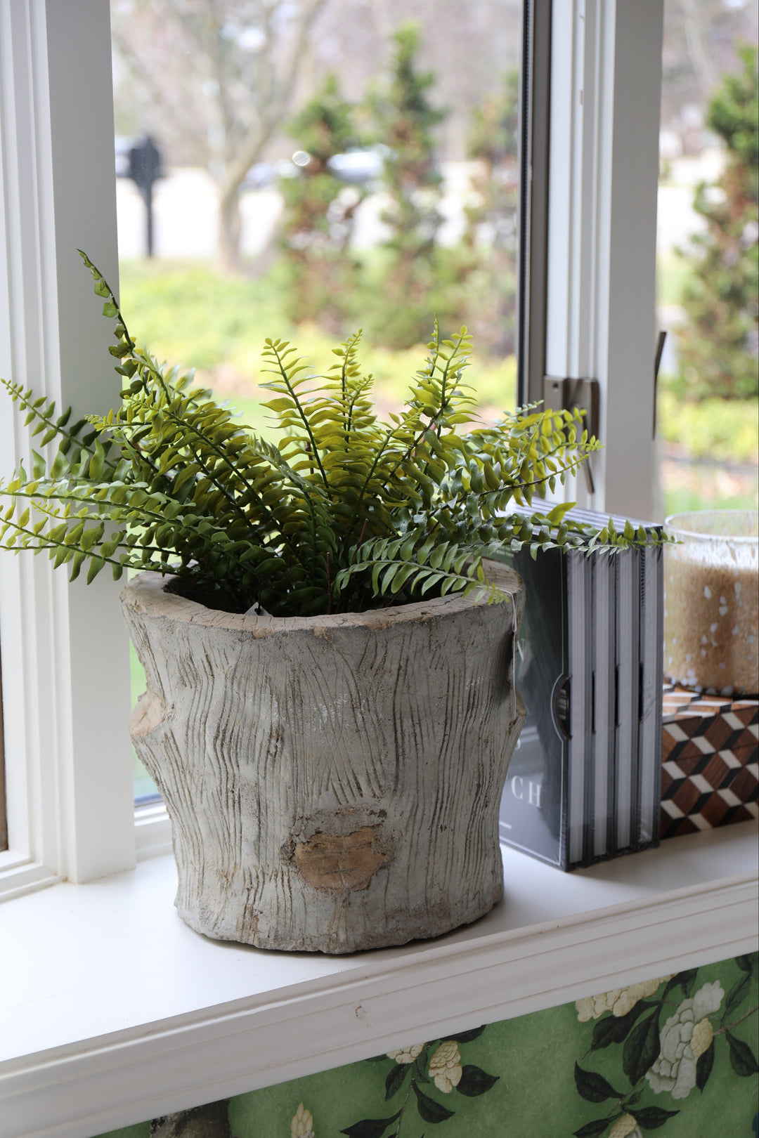 Faux Bois Planter France, c. 1930