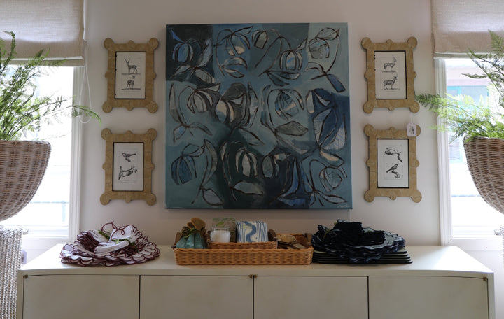 Garner Gallery Frames in Bronze Swirl, Set of 4,  Nature Lithographs
