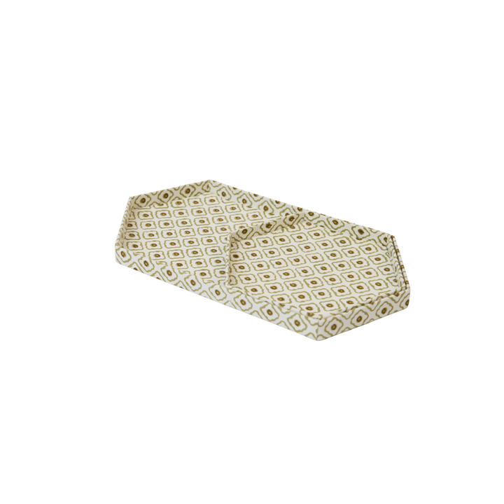 Juliette Hexagon Tray Set, Moss
