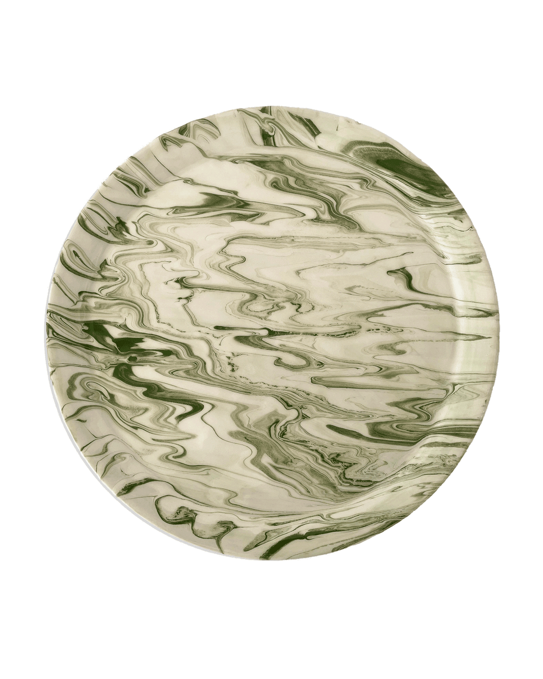 Marbled Olive Dinner Plate - Set of 4