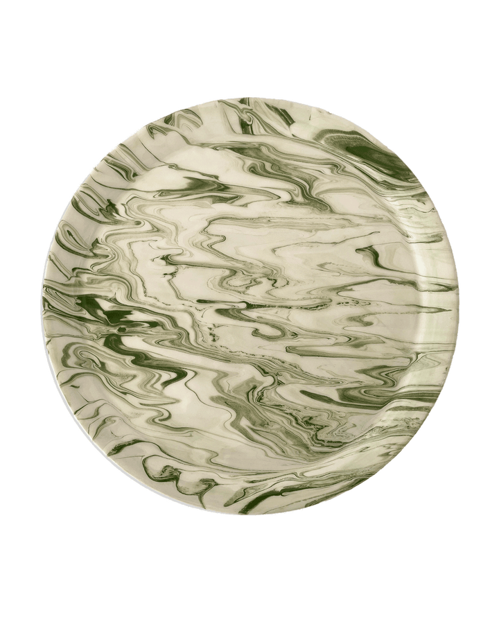 Marbled Olive Dinner Plate - Set of 4