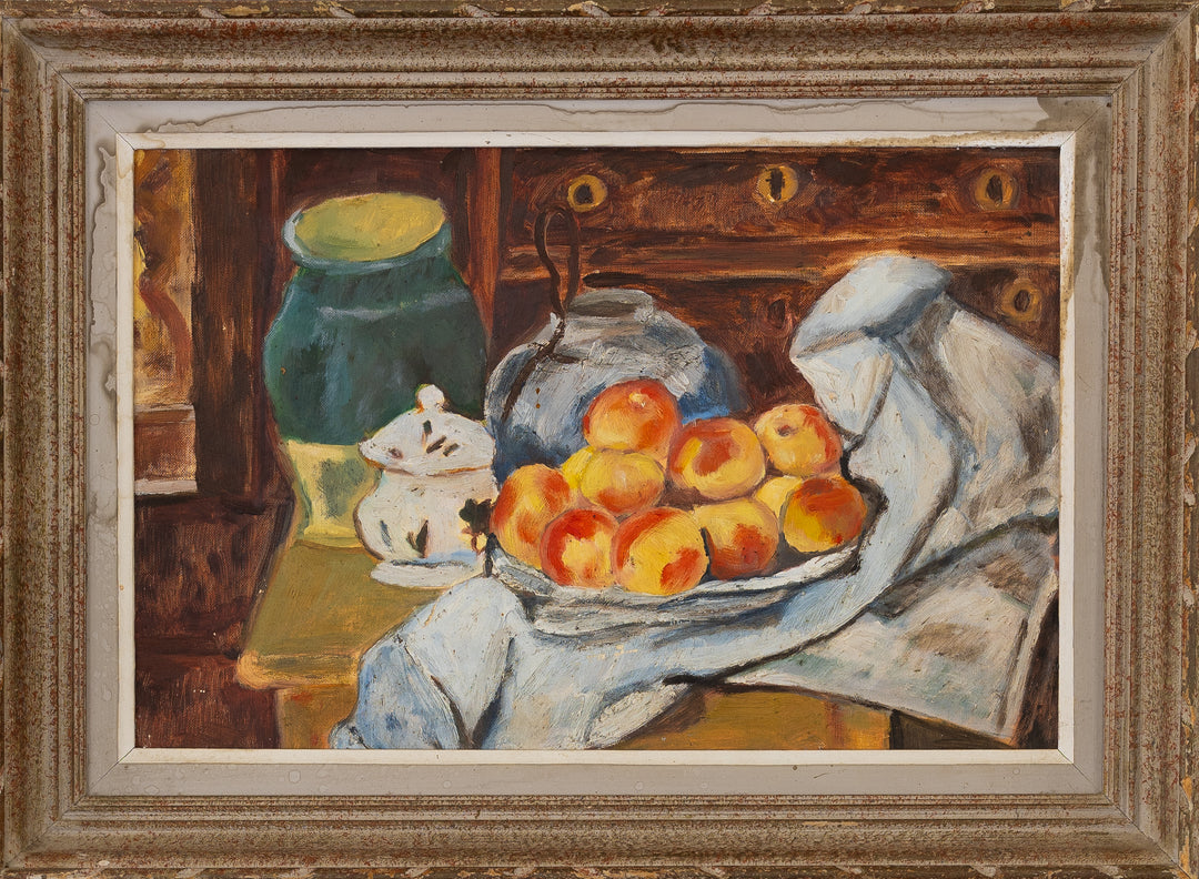 Apricot Still Life; Unsigned; France , Circa Mid 20th Century
