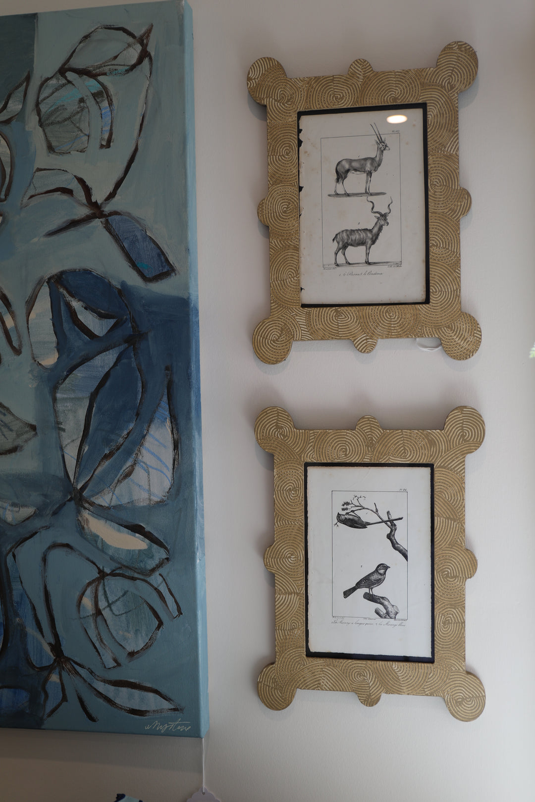 Garner Gallery Frames in Bronze Swirl, Set of 4,  Nature Lithographs