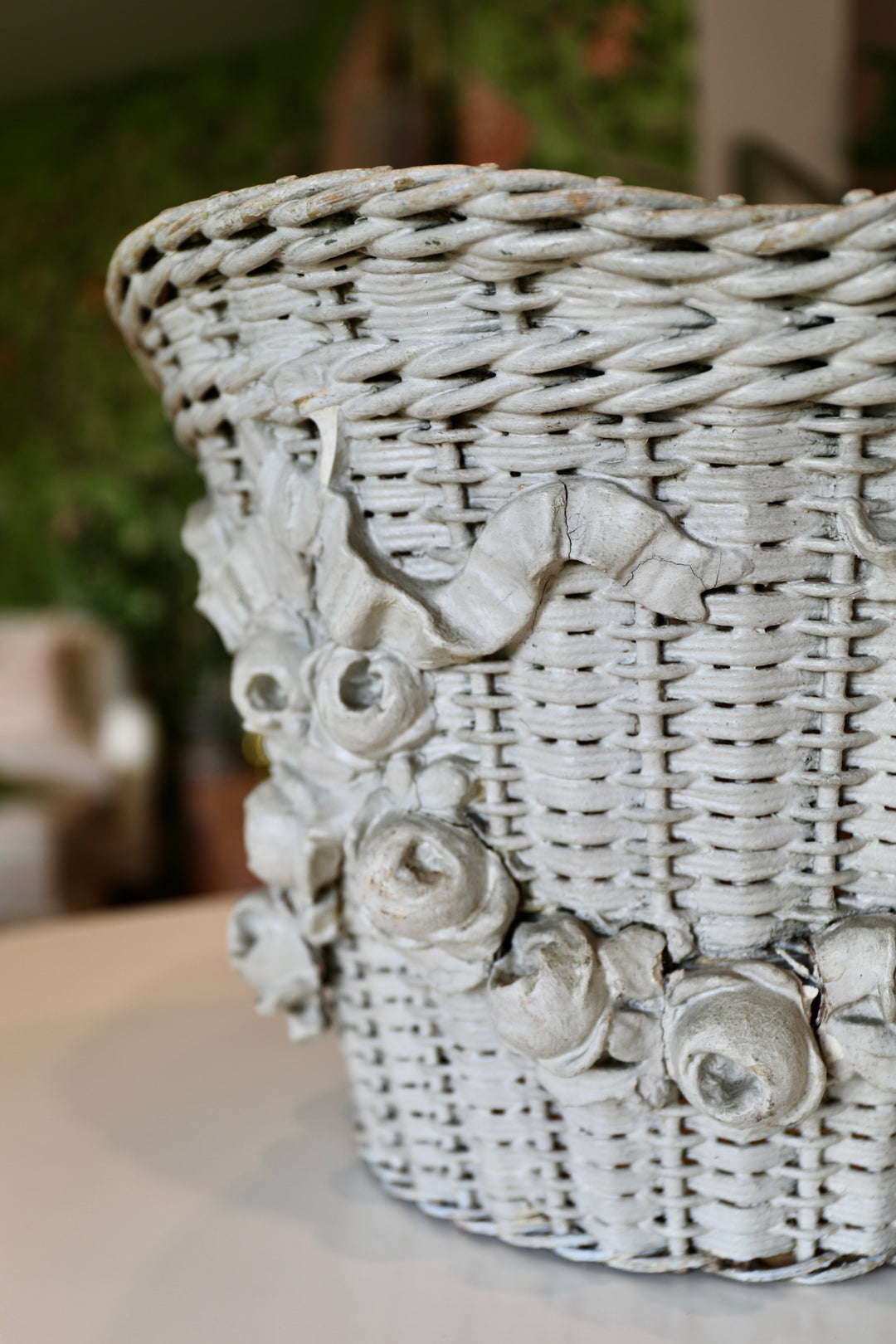 Trompe-l’Œil Wicker Basket, c. 1900, France