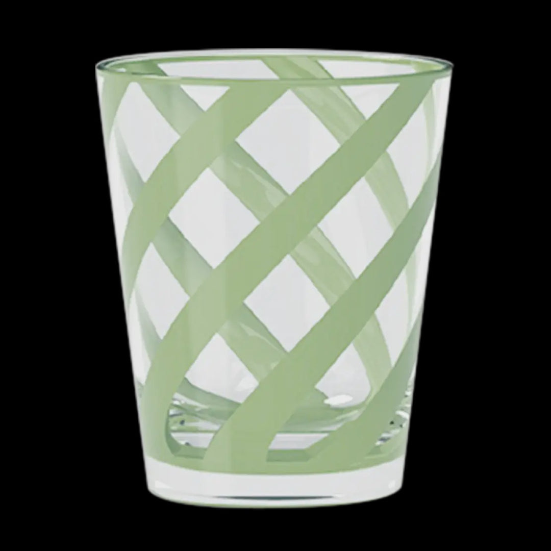 Trattoria Matcha Acrylic Tumbler Glass, Set of 4