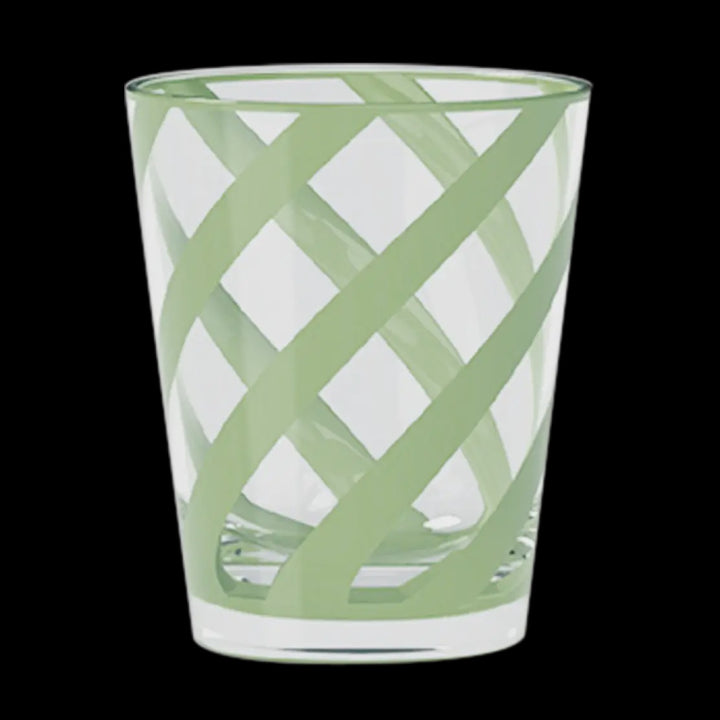 Trattoria Matcha Acrylic Tumbler Glass, Set of 4