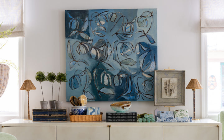Blues Multi Tulip 36x26 - Amy Stone Original Art