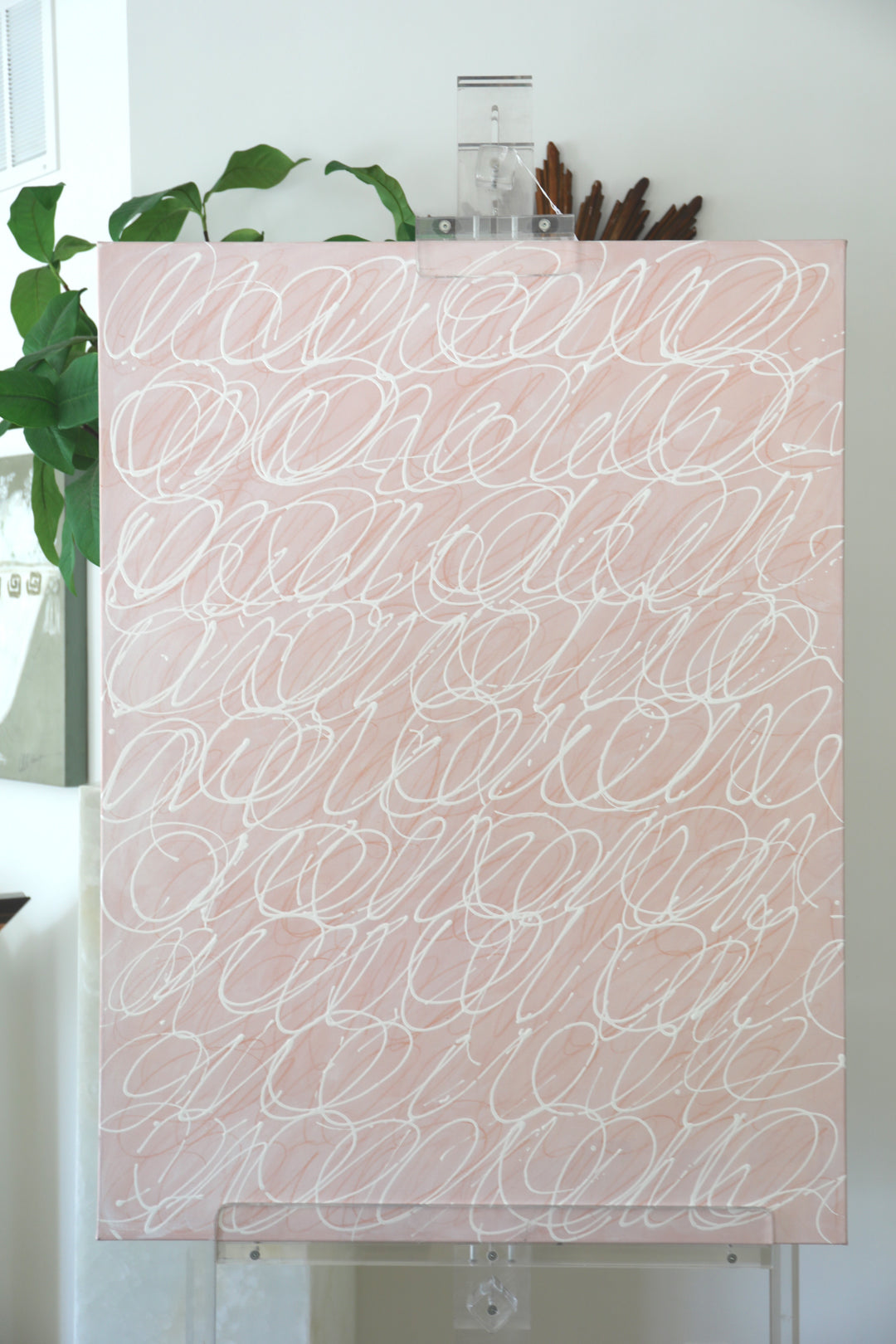 "Cursive in Blush" by Liz Thompson, 2025