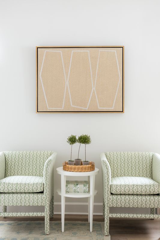 Kayce Hughes Original Art- Tan and White "Tribe"