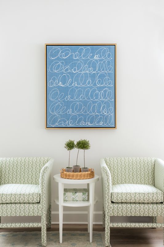 "Love Notes White on Denim" by Kayce Hughes