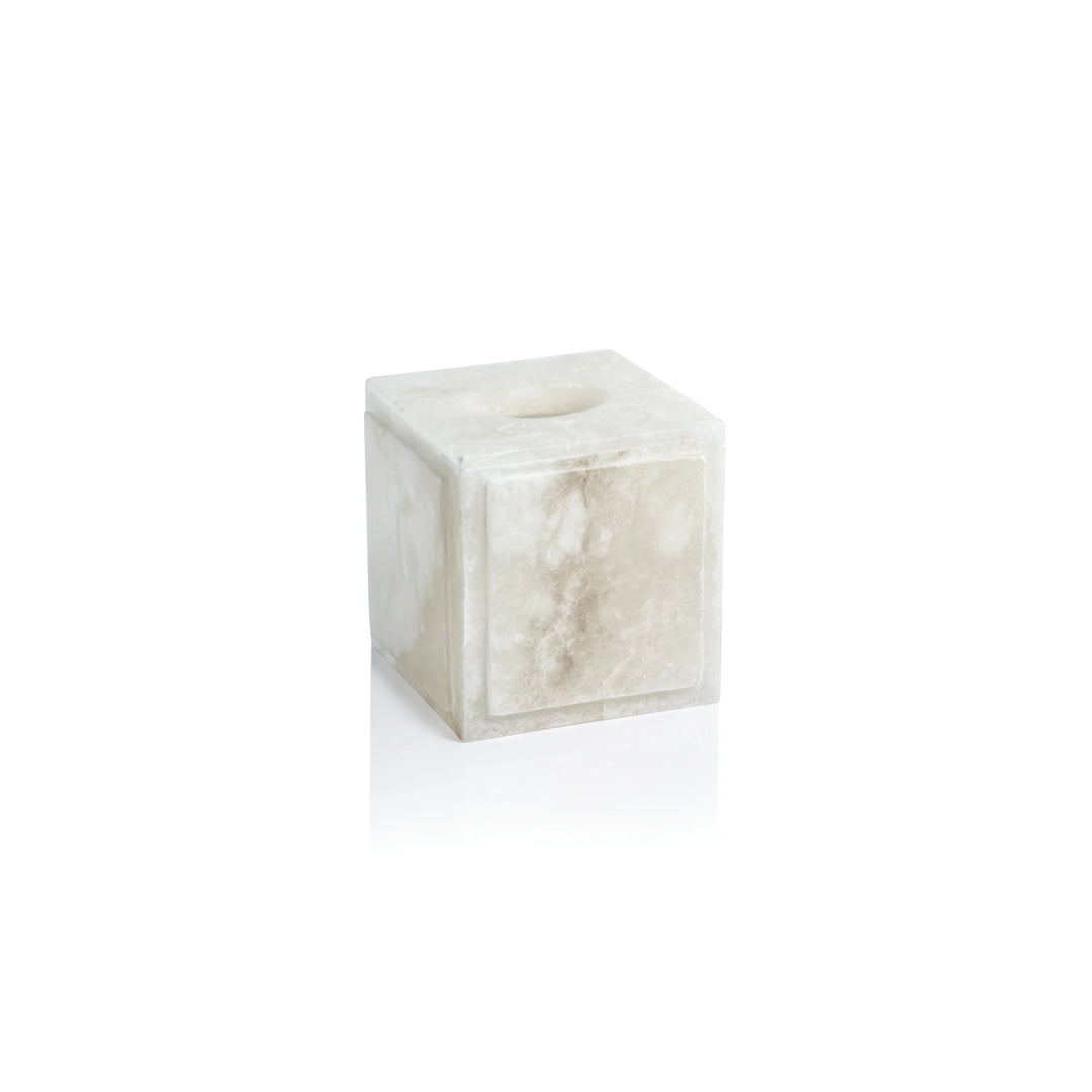 Côte d'Azur Alabaster Tissue Box