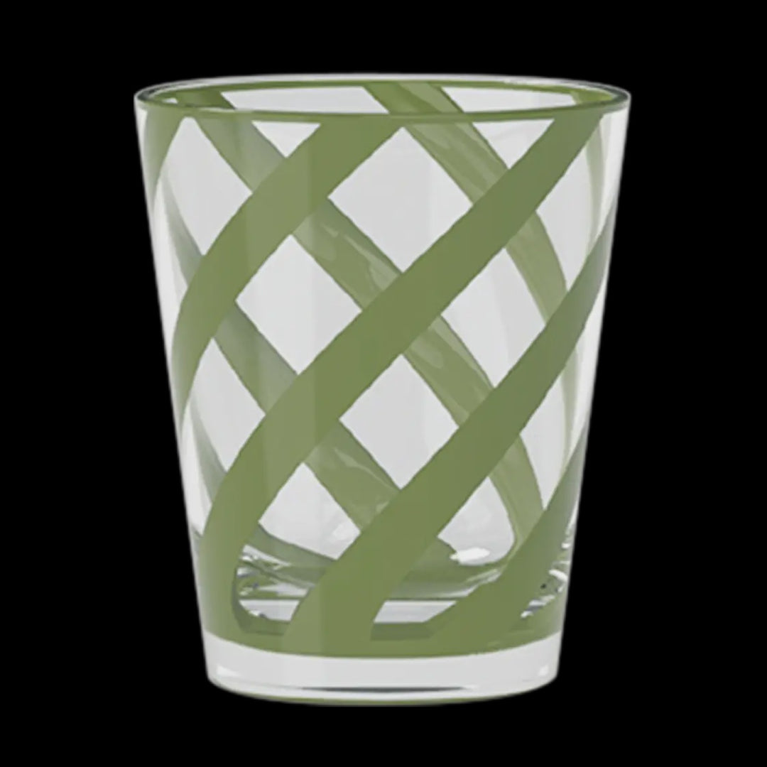 Trattoria Khaki Acrylic Tumbler Glass, Set of 4