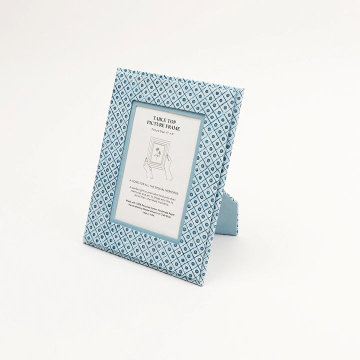 Hand Blocked Picture Frame , Indigo