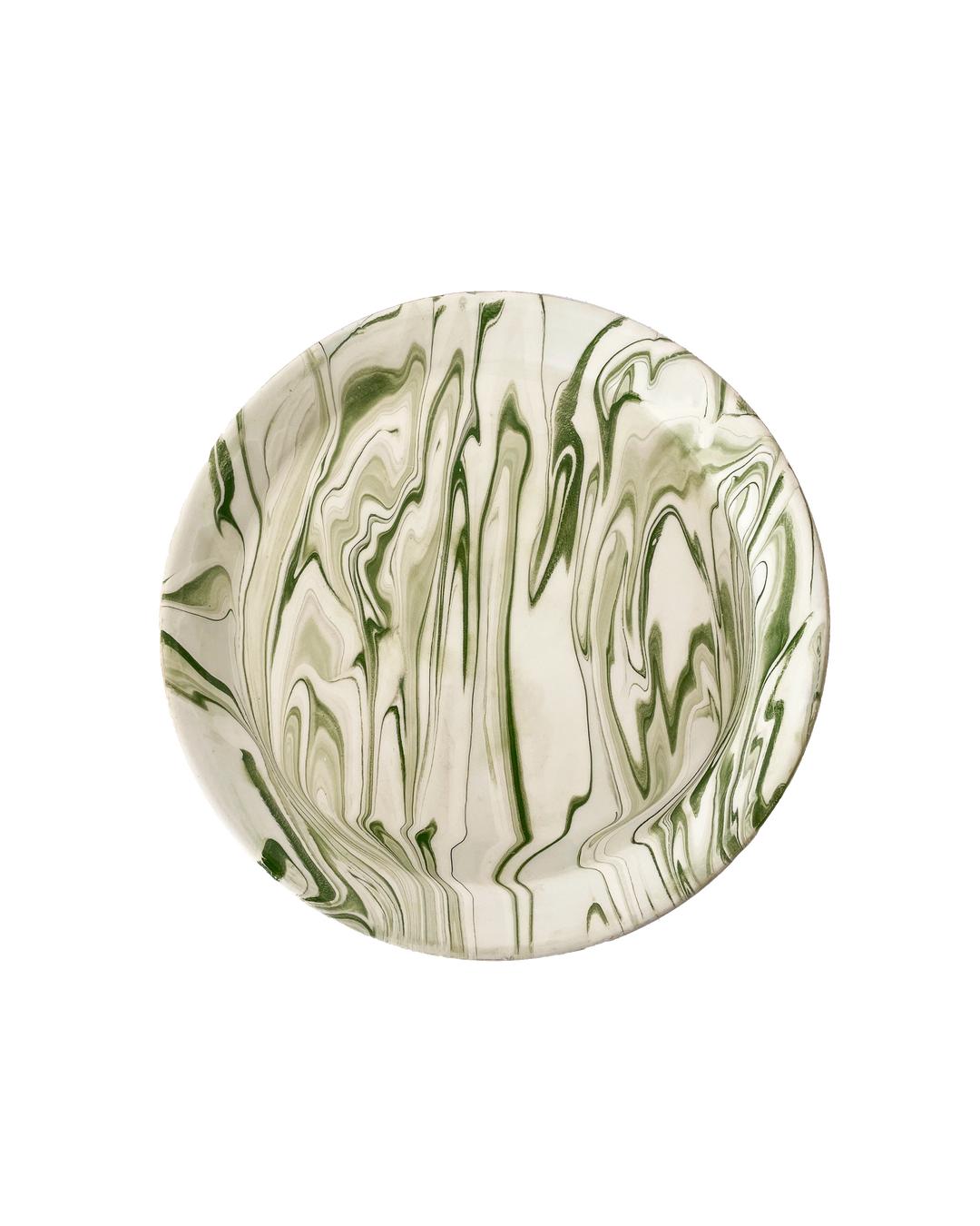 Marbled Olive Salad Plate - Set of 4