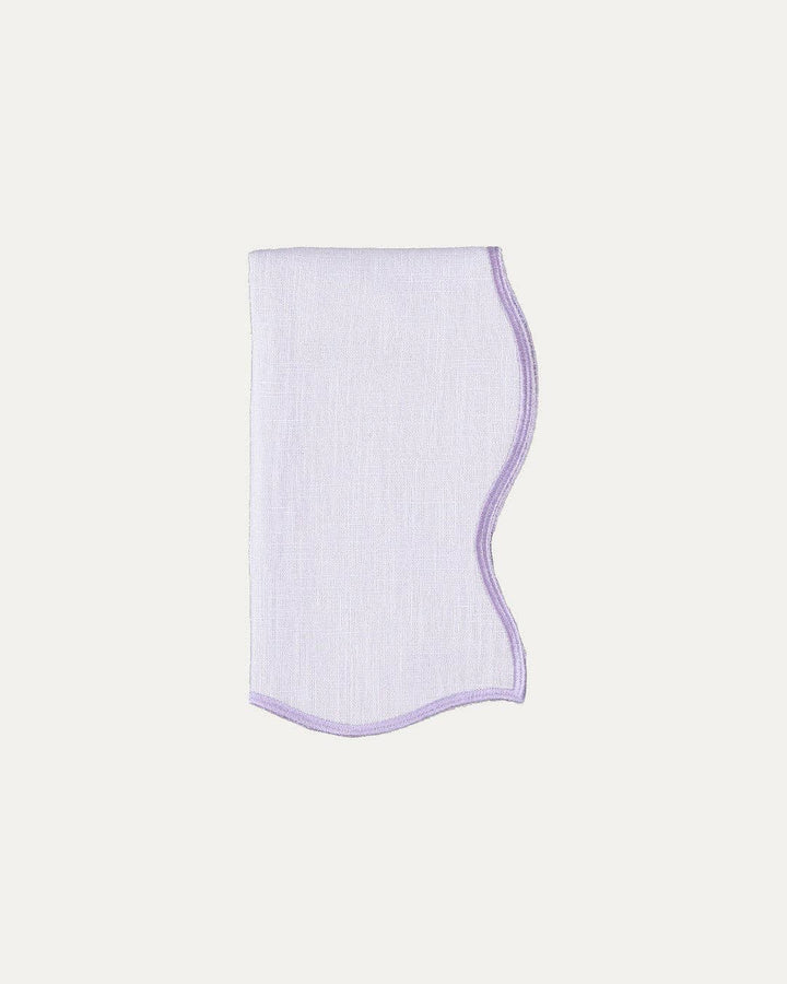Linen Napkin, Violet with Violet