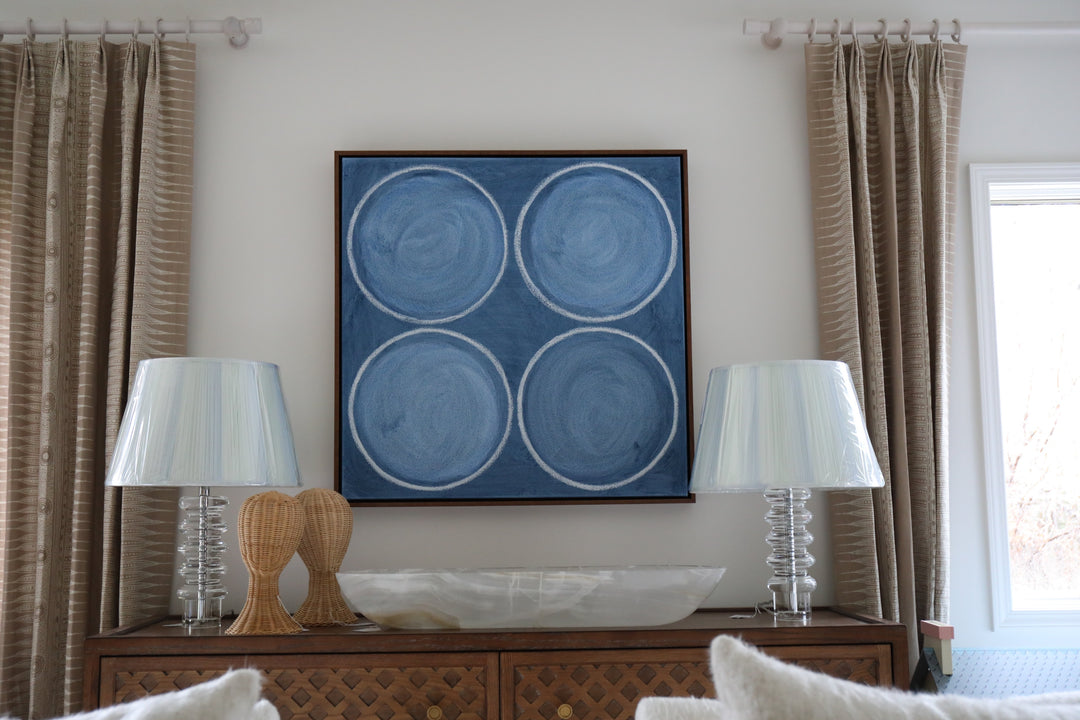Kayce Hughes Original Art; Blue Force Circles