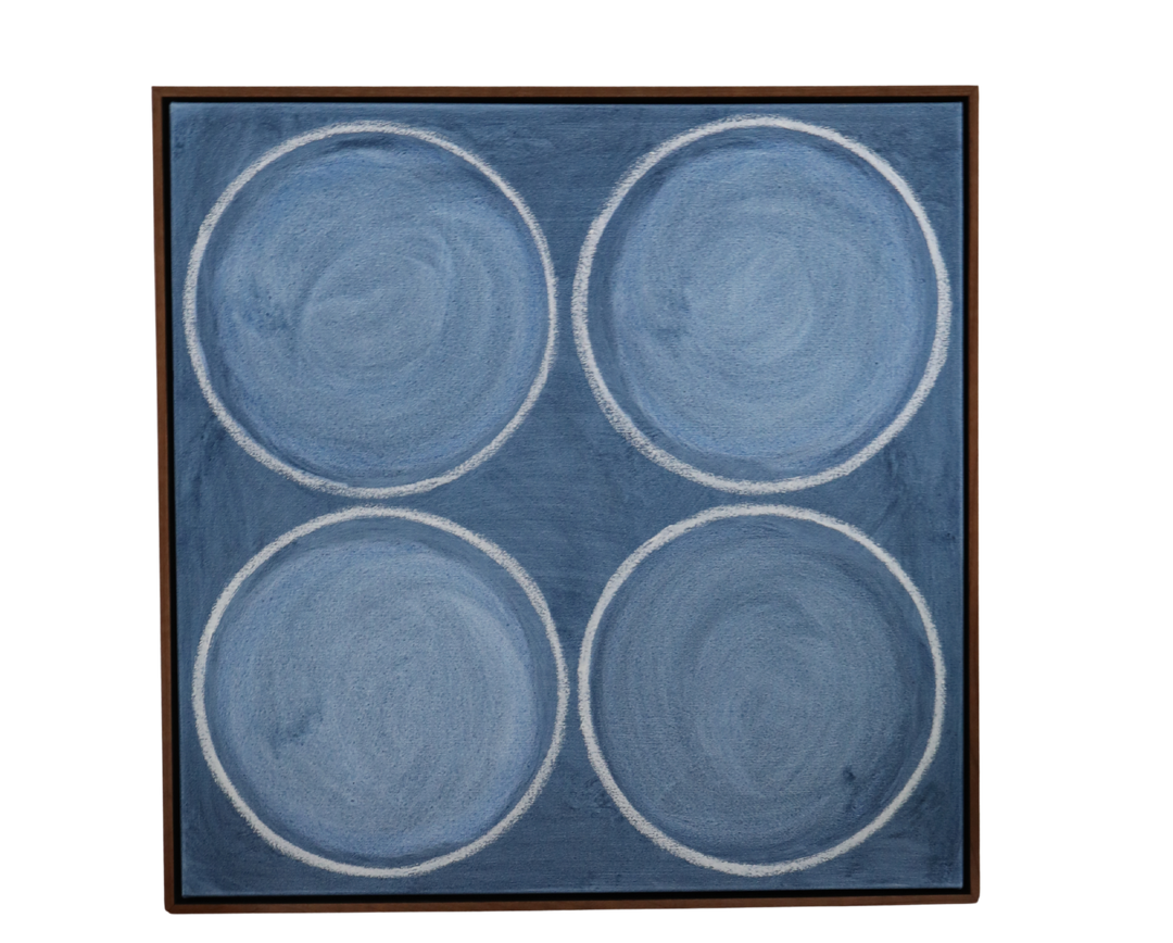 Kayce Hughes Original Art; Blue Force Circles
