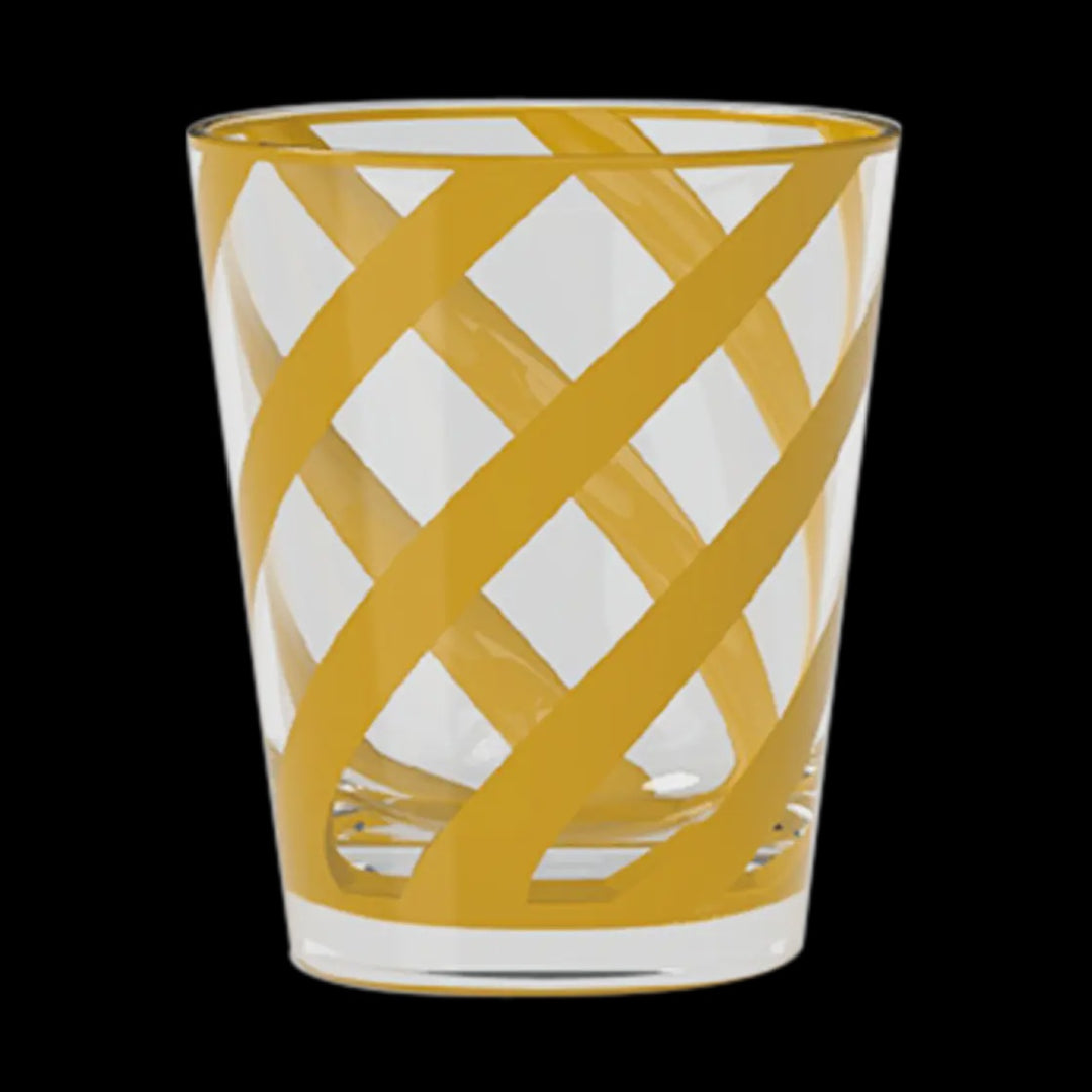 Trattoria Saffron Acrylic Tumbler Glass, Set of 4