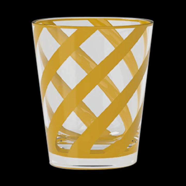 Trattoria Saffron Acrylic Tumbler Glass, Set of 4