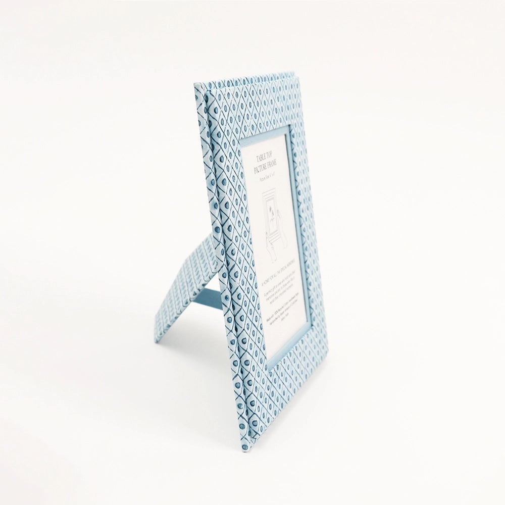 Hand Blocked Picture Frame , Indigo