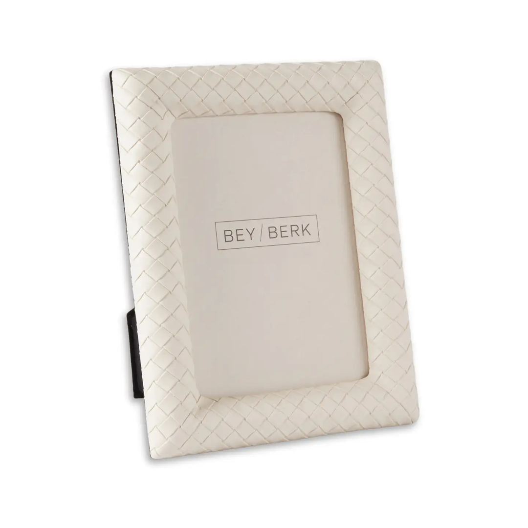 5x7 Woven Leather Picture Frame