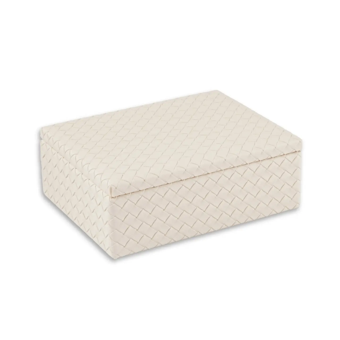 Woven Leather Box